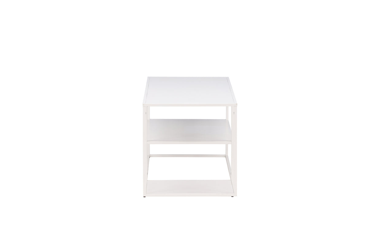 Staal sofabord - 120 × 50 cm - hvid - billede 10