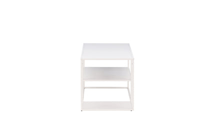 Staal sofabord - 120 × 50 cm - hvid - billede 10