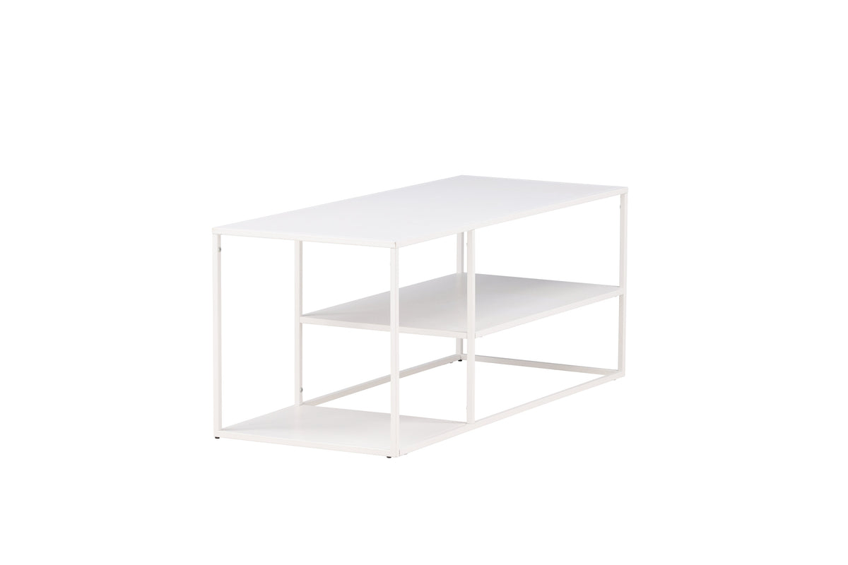 Staal sofabord - 120 × 50 cm - hvid - billede 11