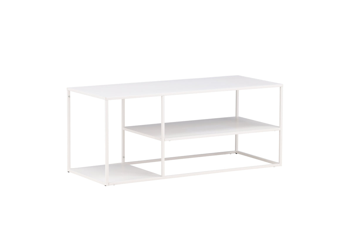 Staal sofabord - 120 × 50 cm - hvid - billede 12
