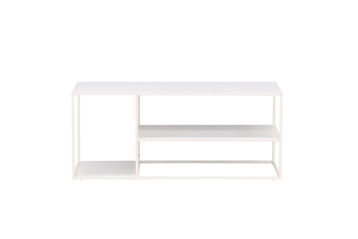 Staal sofabord - 120 × 50 cm - hvid - billede 1
