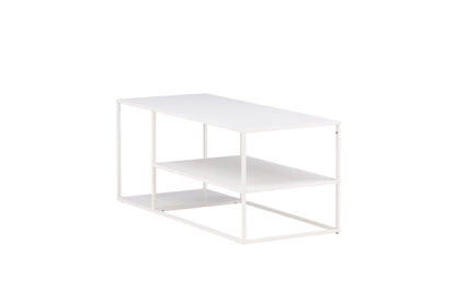Staal sofabord - 120 × 50 cm - hvid - billede 3