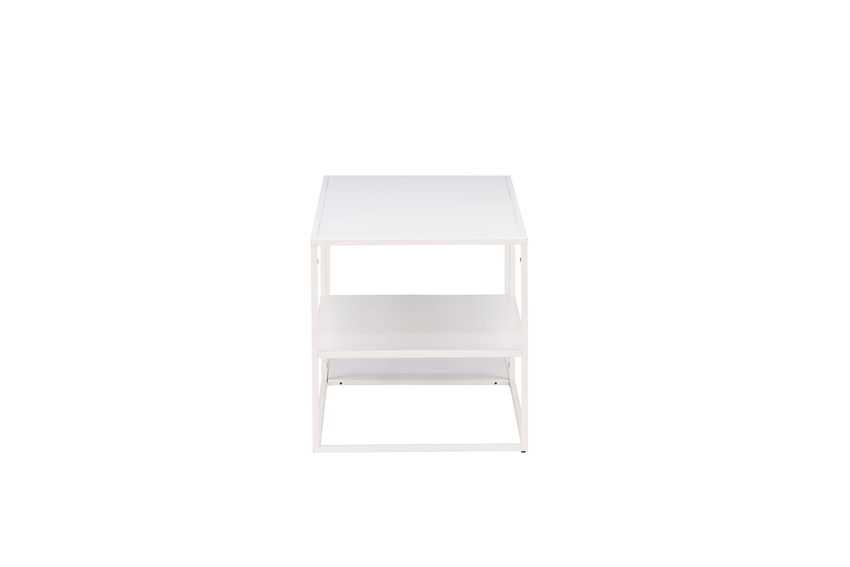Staal sofabord - 120 × 50 cm - hvid - billede 4
