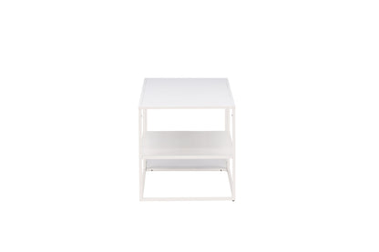 Staal sofabord - 120 × 50 cm - hvid - billede 4