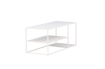 Staal sofabord - 120 × 50 cm - hvid - billede 5