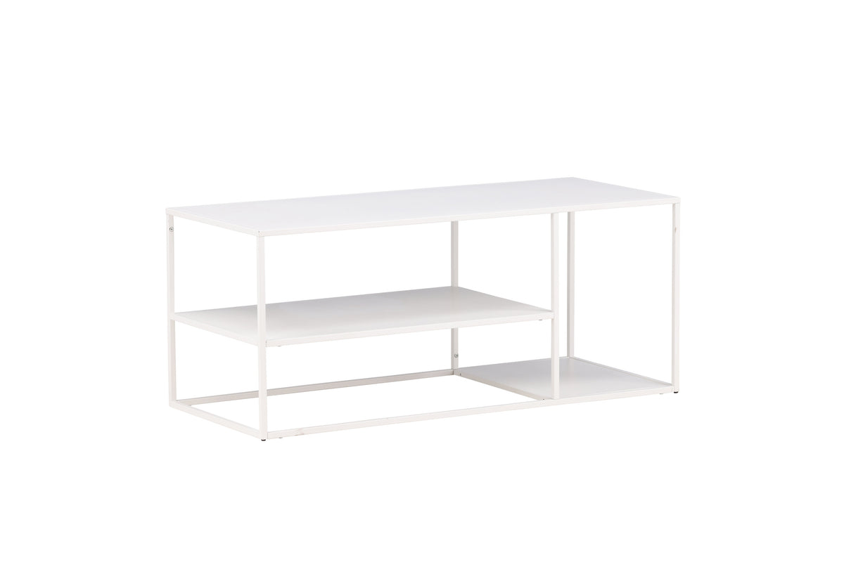 Staal sofabord - 120 × 50 cm - hvid - billede 6