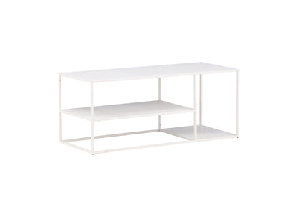 Staal sofabord - 120 × 50 cm - hvid - billede 6