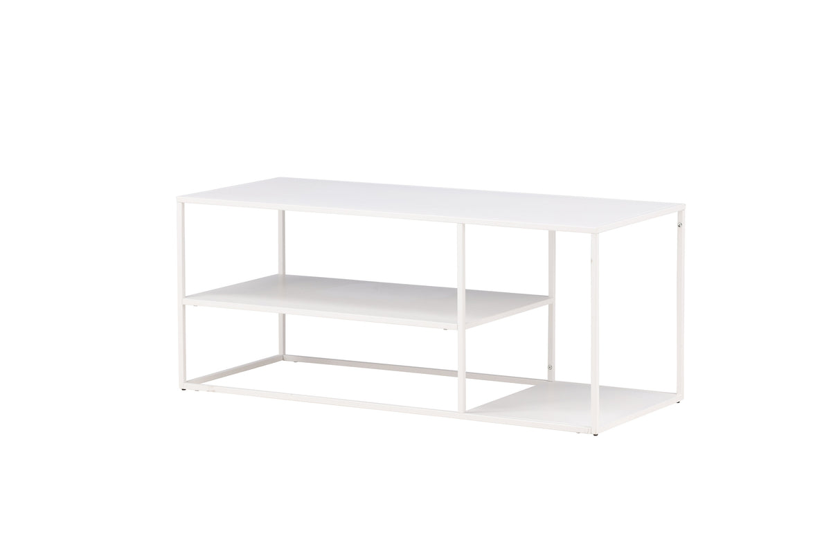 Staal sofabord - 120 × 50 cm - hvid - billede 8