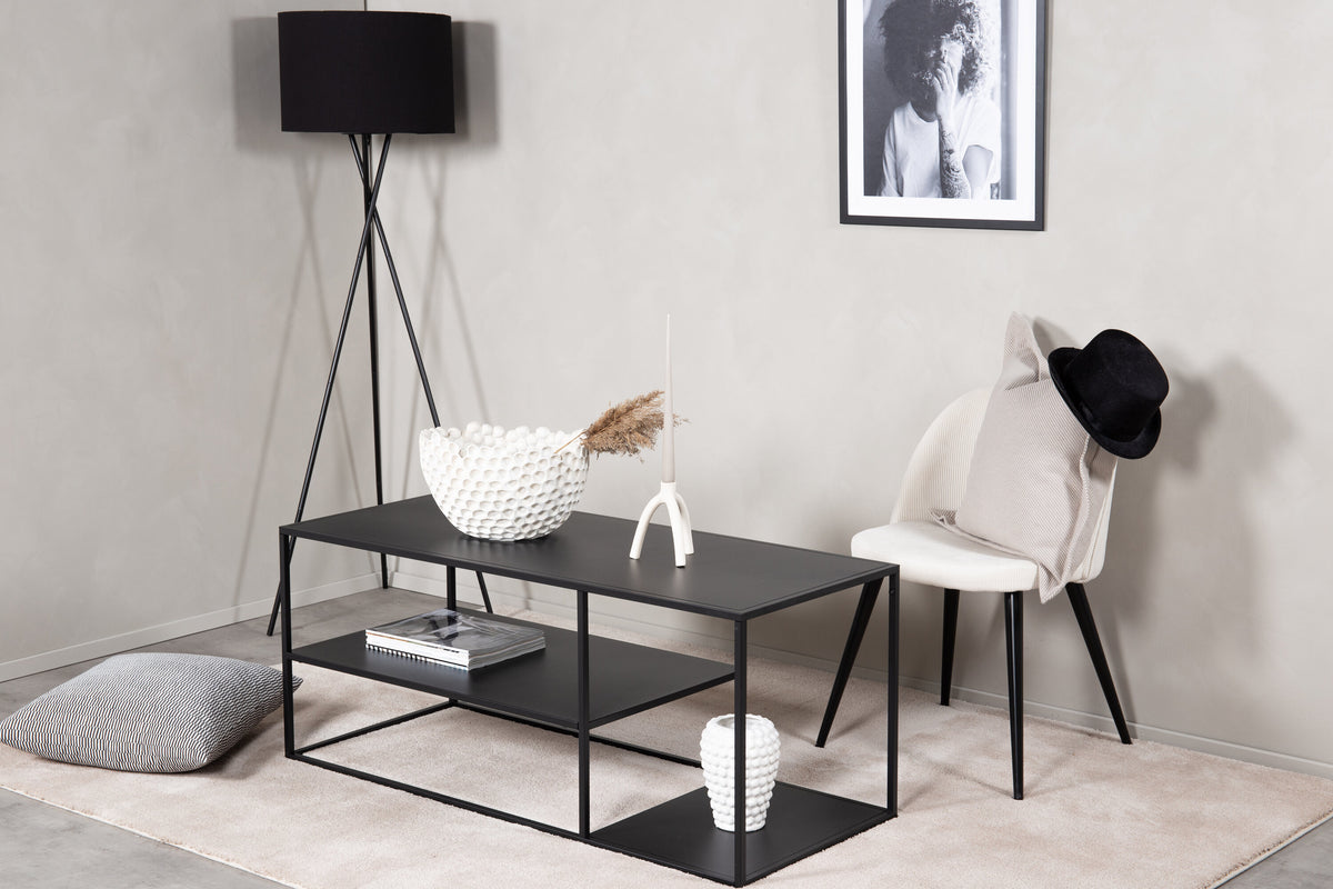 Staal sofabord - 120 × 50 cm - sort - billede 5