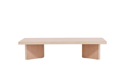 Bassholmen sofabord - 140 × 80 cm - hvidpigmenteret - billede 1