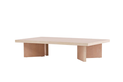 Bassholmen sofabord - 140 × 80 cm - hvidpigmenteret - billede 2