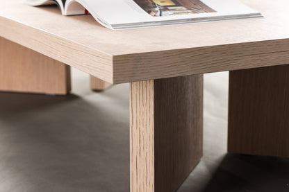 Bassholmen sofabord - 140 × 80 cm - hvidpigmenteret - billede 6