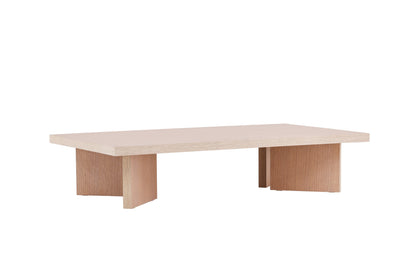 Bassholmen sofabord - 140 × 80 cm - hvidpigmenteret - billede 7