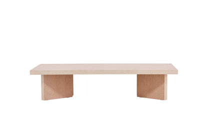 Bassholmen sofabord - 140 × 80 cm - hvidpigmenteret - billede 8