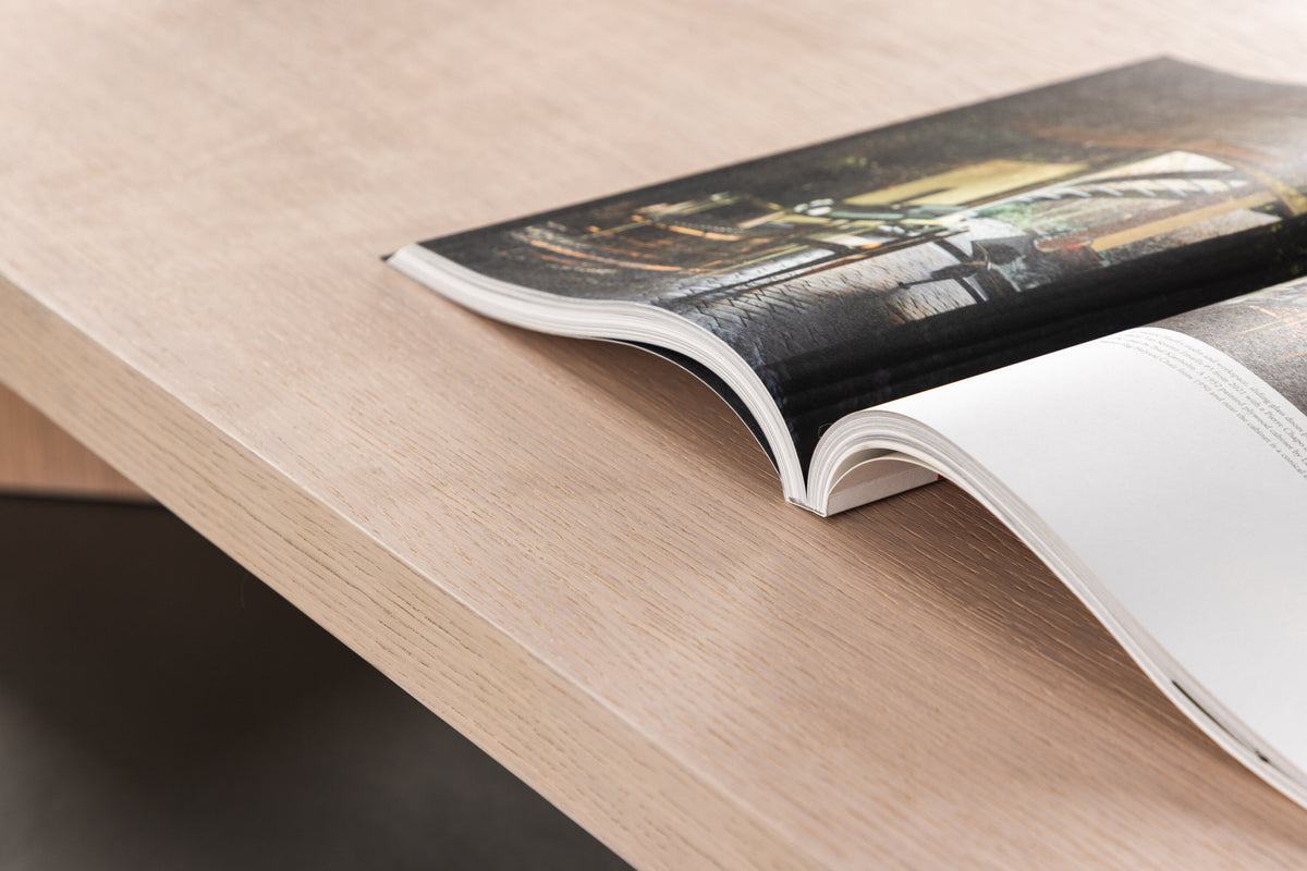 Bassholmen sofabord - 140 × 80 cm - hvidpigmenteret - billede 16