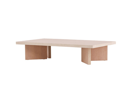Bassholmen sofabord - 140 × 80 cm - hvidpigmenteret - billede 9