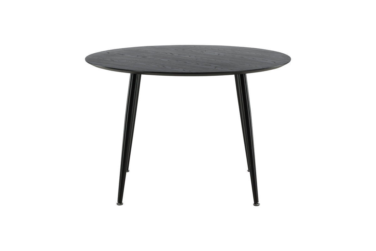 Dipp rundt spisebord - Ø115 cm - sort - billede 1