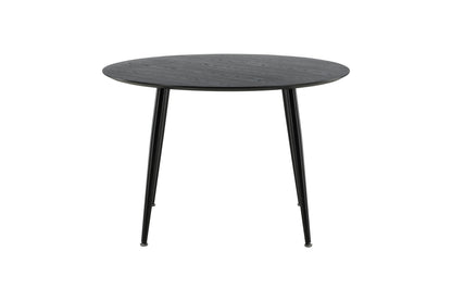 Dipp rundt spisebord - Ø115 cm - sort - billede 1