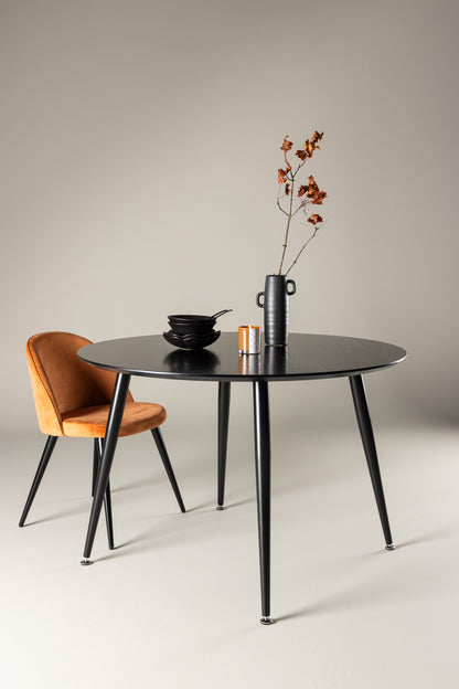 Dipp rundt spisebord - Ø115 cm - sort - billede 29
