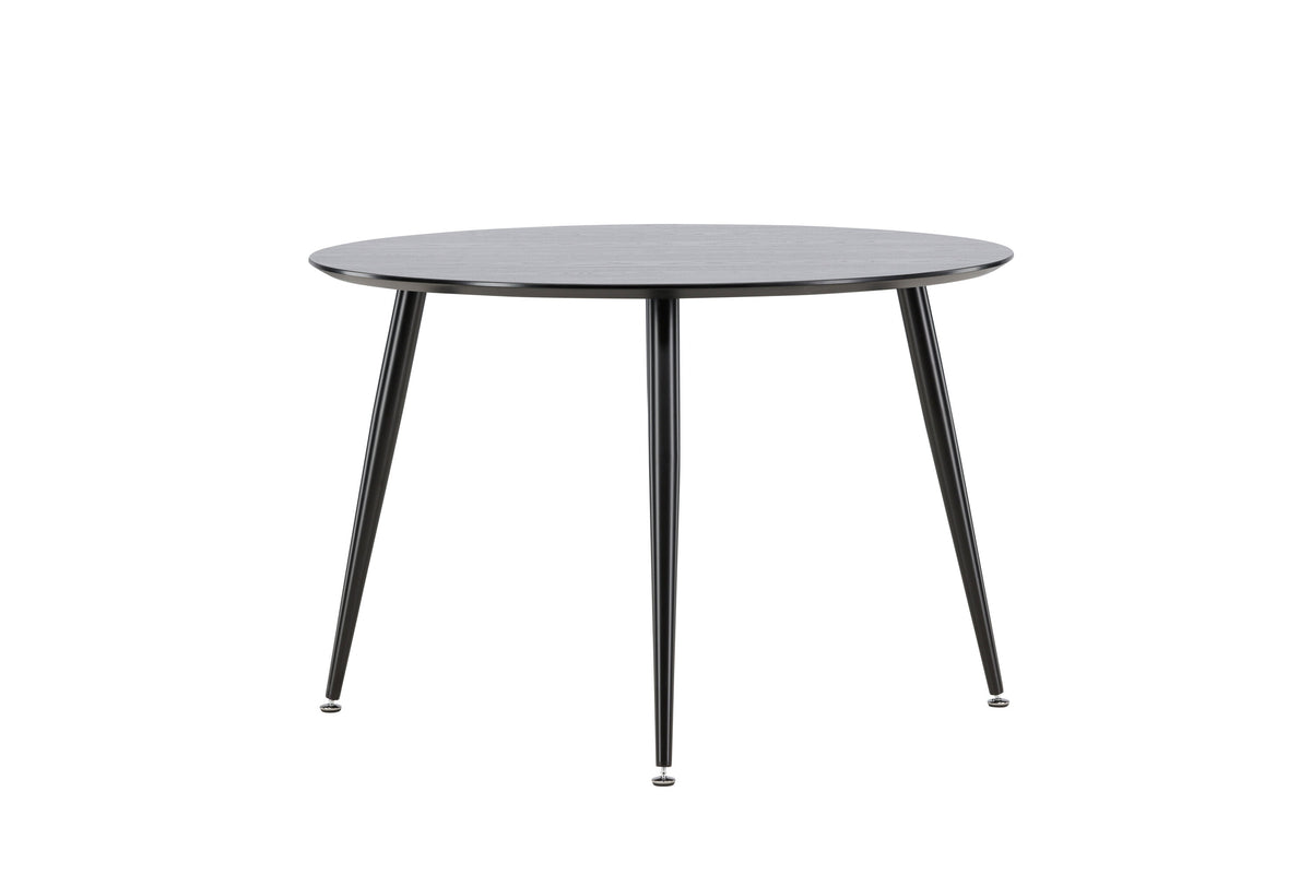 Dipp rundt spisebord - Ø115 cm - sort - billede 2
