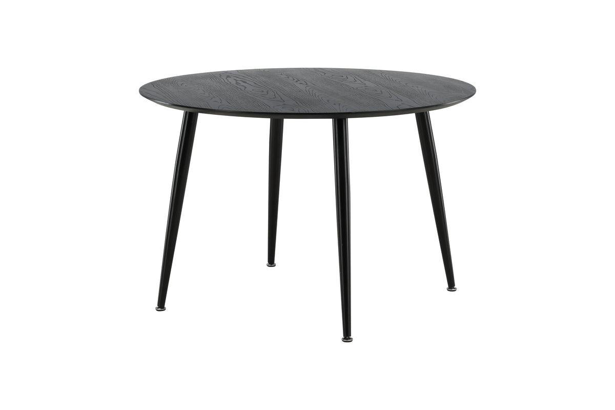 Dipp rundt spisebord - Ø115 cm - sort - billede 3