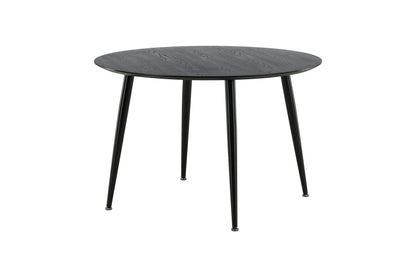 Dipp rundt spisebord - Ø115 cm - sort - billede 3