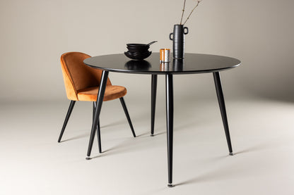 Dipp rundt spisebord - Ø115 cm - sort - billede 25