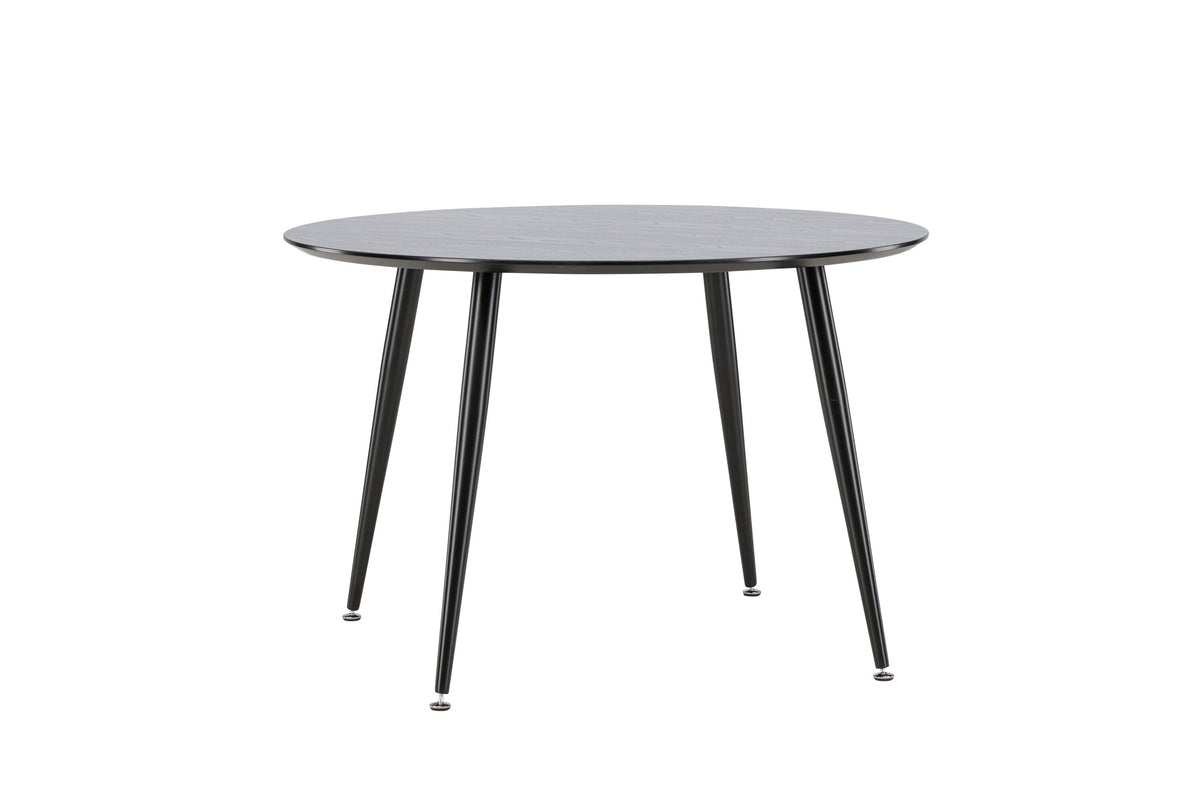 Dipp rundt spisebord - Ø115 cm - sort - billede 4