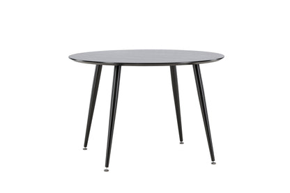 Dipp rundt spisebord - Ø115 cm - sort - billede 4