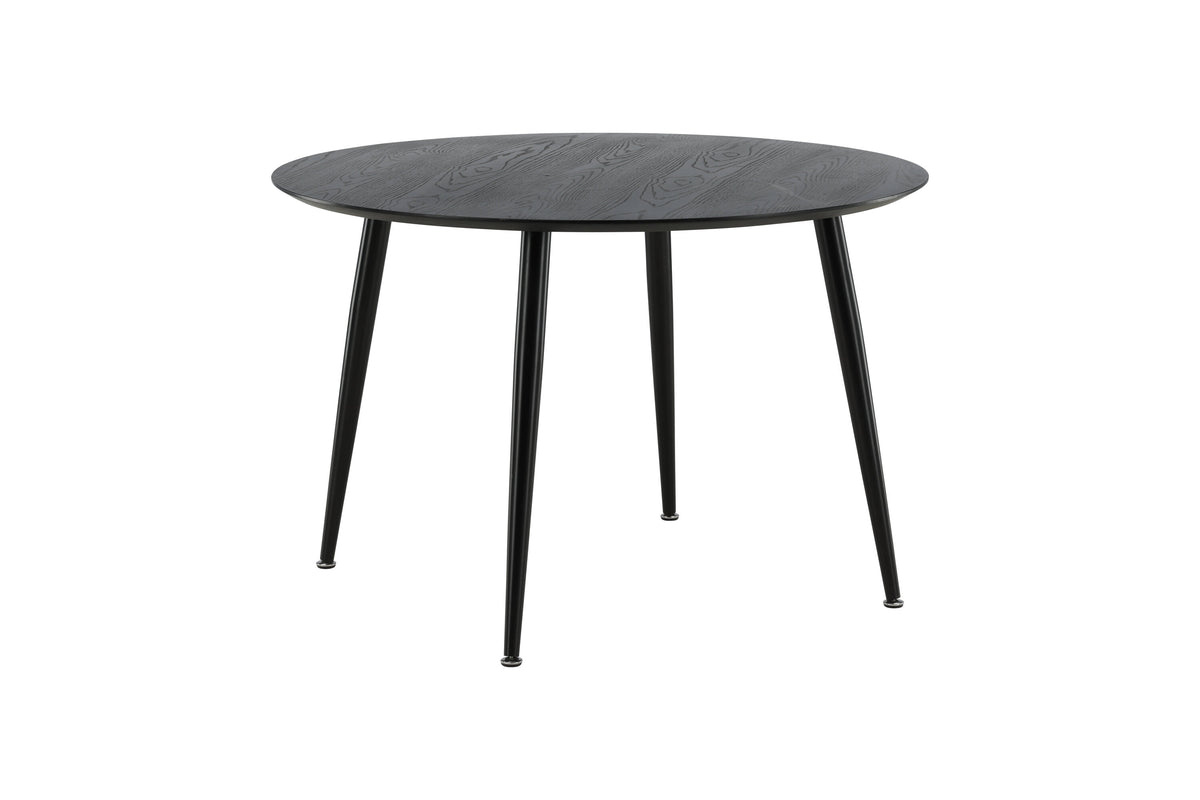 Dipp rundt spisebord - Ø115 cm - sort - billede 6