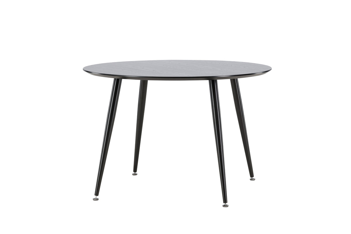 Dipp rundt spisebord - Ø115 cm - sort - billede 5