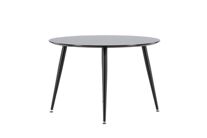 Dipp rundt spisebord - Ø115 cm - sort - billede 7