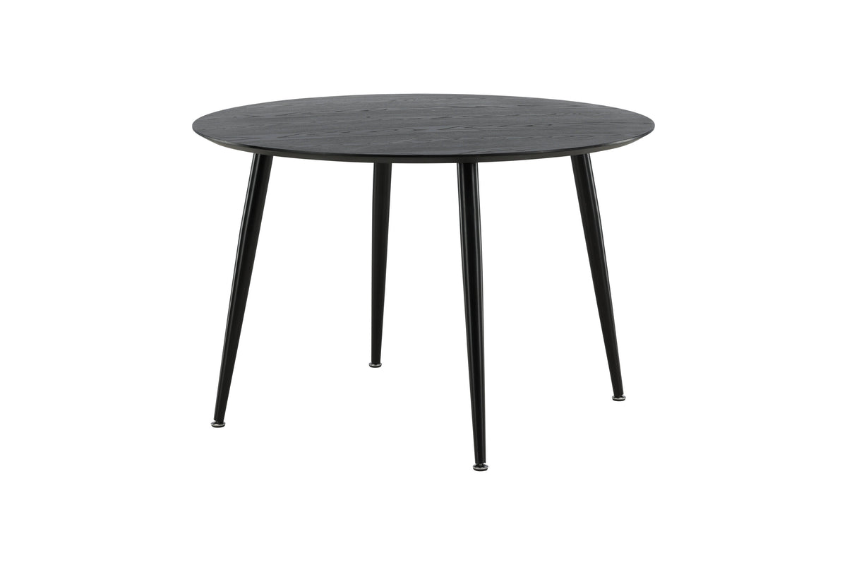 Dipp rundt spisebord - Ø115 cm - sort - billede 9