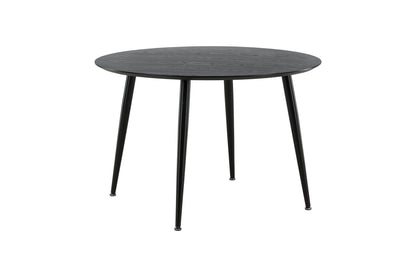 Dipp rundt spisebord - Ø115 cm - sort - billede 12