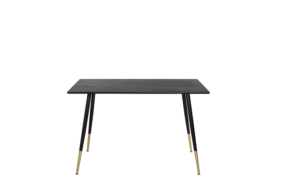 Dipp spisebord - 120 × 85 cm - sort, guld - billede 3