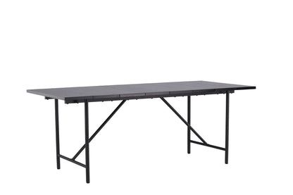 Astrid spisebord - 200 × 90 cm - sort - billede 12