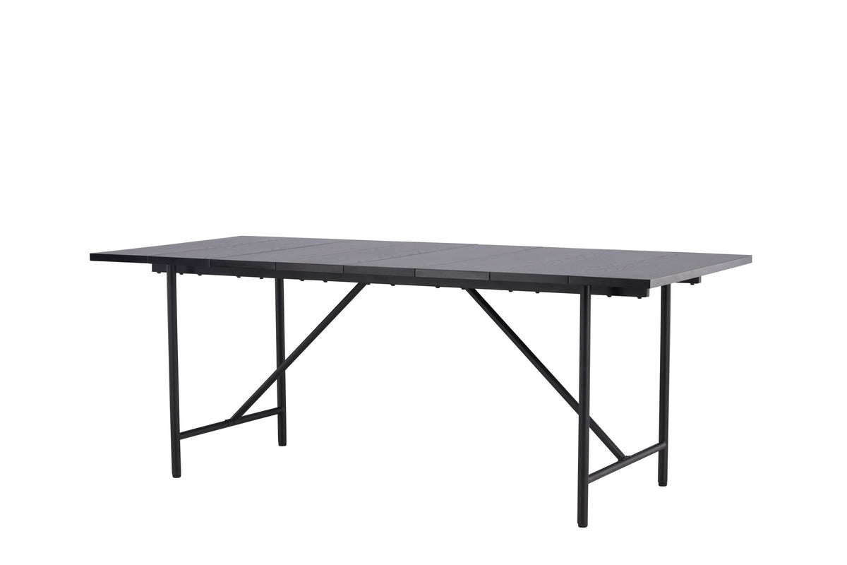 Astrid spisebord - 200 × 90 cm - sort - billede 2