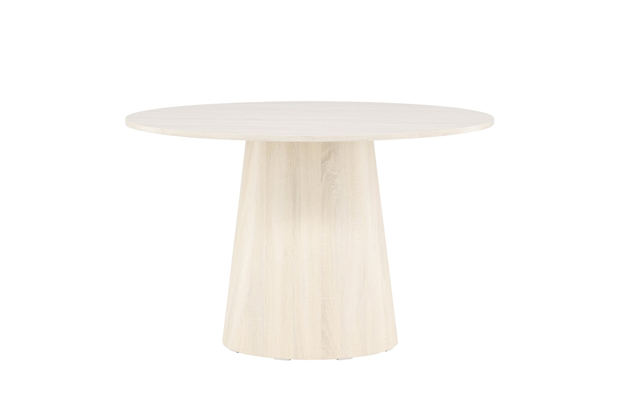 Lanzo rundt spisebord - Ø120 cm - hvidpigmenteret - billede 1