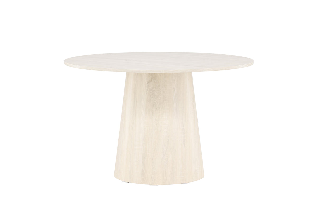 Lanzo rundt spisebord - Ø120 cm - hvidpigmenteret - billede 2