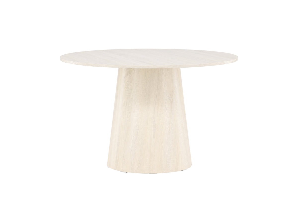 Lanzo rundt spisebord - Ø120 cm - hvidpigmenteret - billede 3