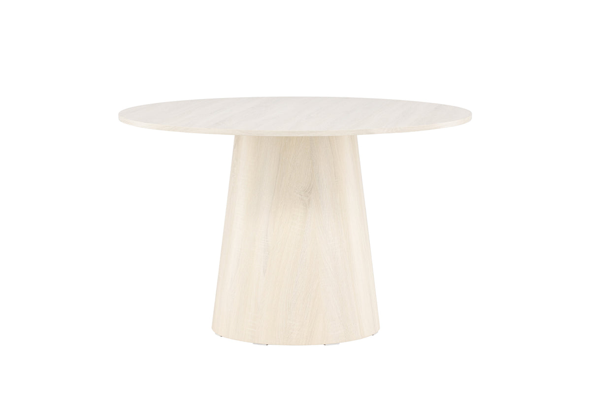 Lanzo rundt spisebord - Ø120 cm - hvidpigmenteret - billede 4