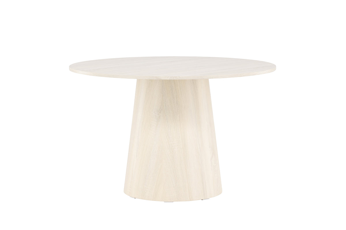 Lanzo rundt spisebord - Ø120 cm - hvidpigmenteret - billede 5