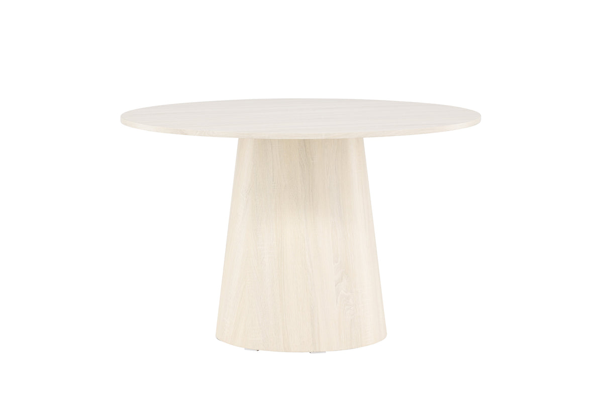 Lanzo rundt spisebord - Ø120 cm - hvidpigmenteret - billede 6
