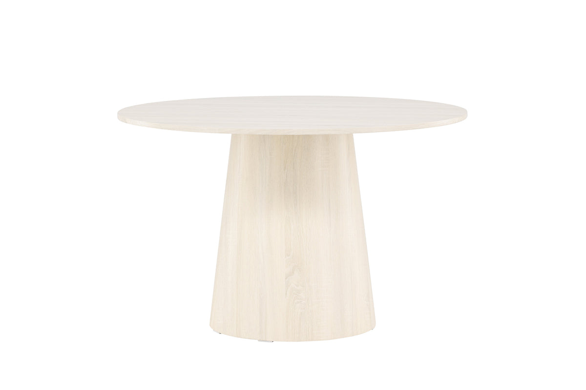 Lanzo rundt spisebord - Ø120 cm - hvidpigmenteret - billede 7