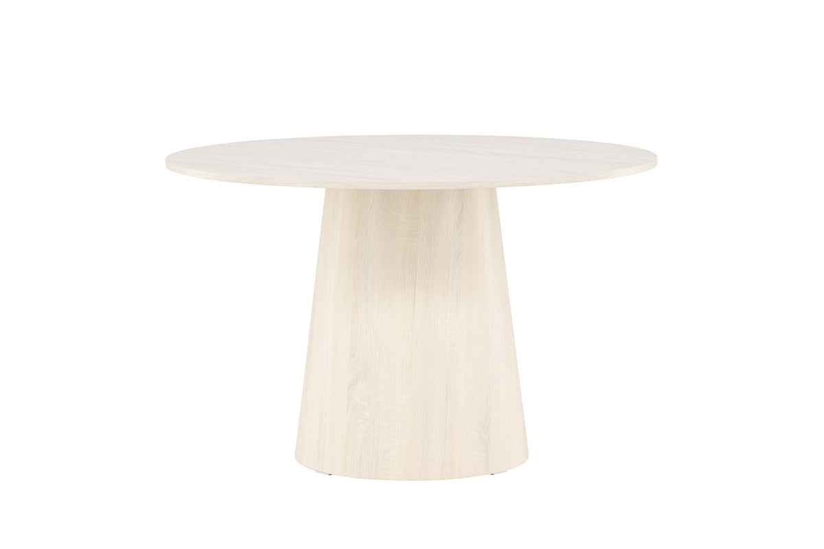 Lanzo rundt spisebord - Ø120 cm - hvidpigmenteret - billede 8