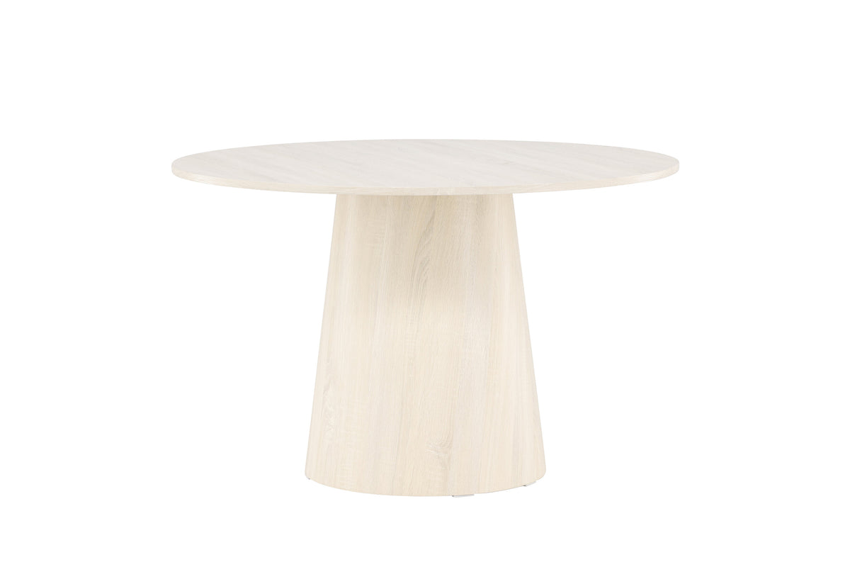 Lanzo rundt spisebord - Ø120 cm - hvidpigmenteret - billede 9