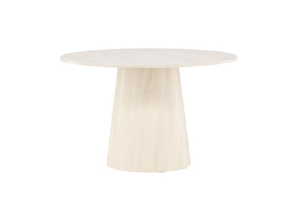 Lanzo rundt spisebord - Ø120 cm - hvidpigmenteret - billede 9