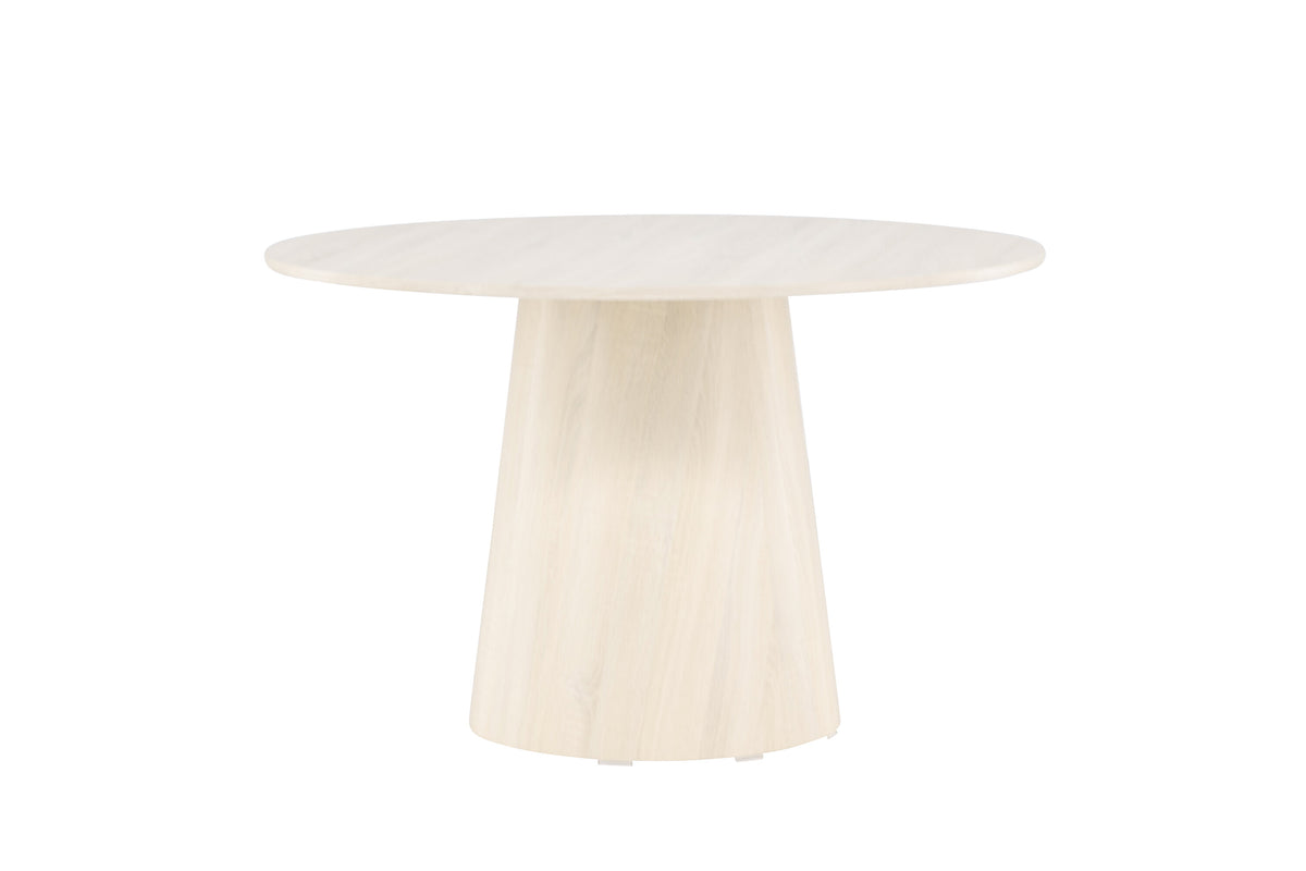 Lanzo rundt spisebord - Ø120 cm - hvidpigmenteret - billede 10