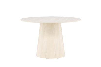 Lanzo rundt spisebord - Ø120 cm - hvidpigmenteret - billede 10