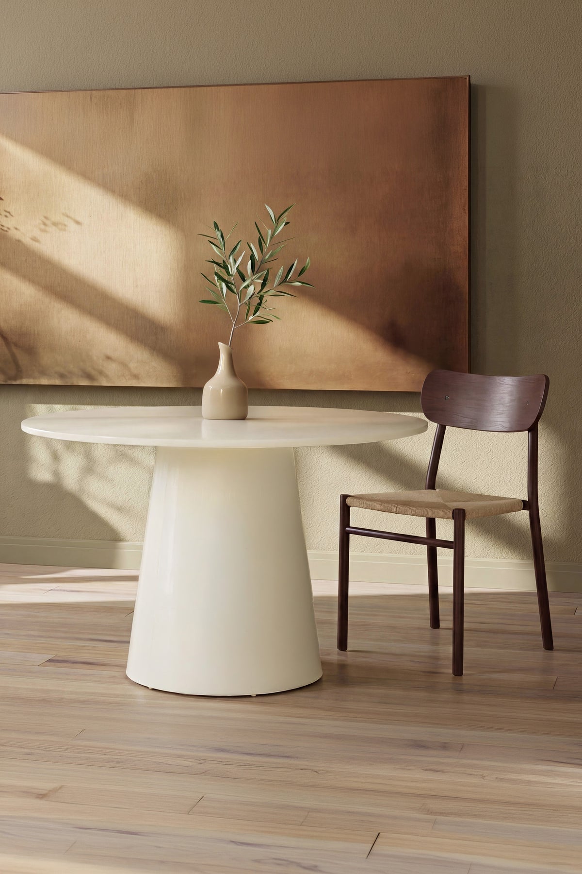 Lanzo rundt spisebord - Ø120 cm - beige - billede 6